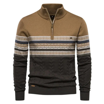 Lennox Fair Isle Zip Sweater