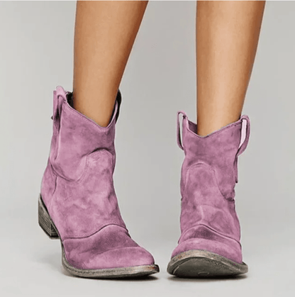 Roselle Suede Western Boots