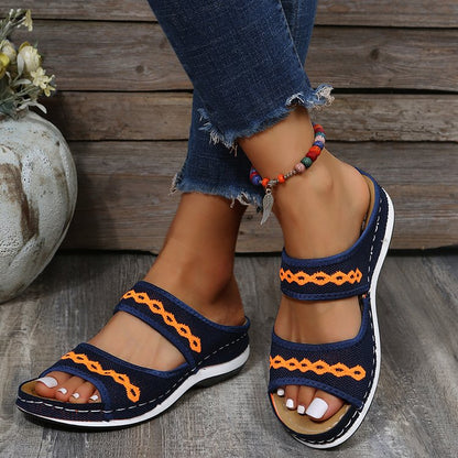 LEATHER ORTHOPEDIC ARCH SUPPORT SANDALS