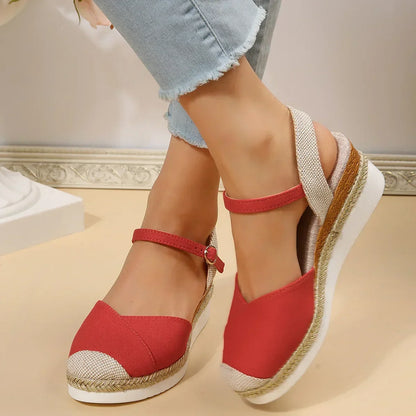 CLOSED TOE ORTHOPEDIC WEDGE SANDALS