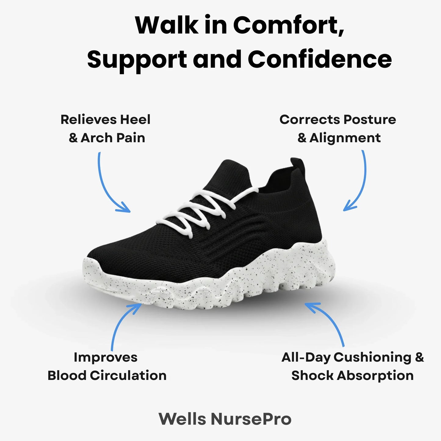 Brave Shoes™ –  Orthopedic Unisex Support Walking Shoes