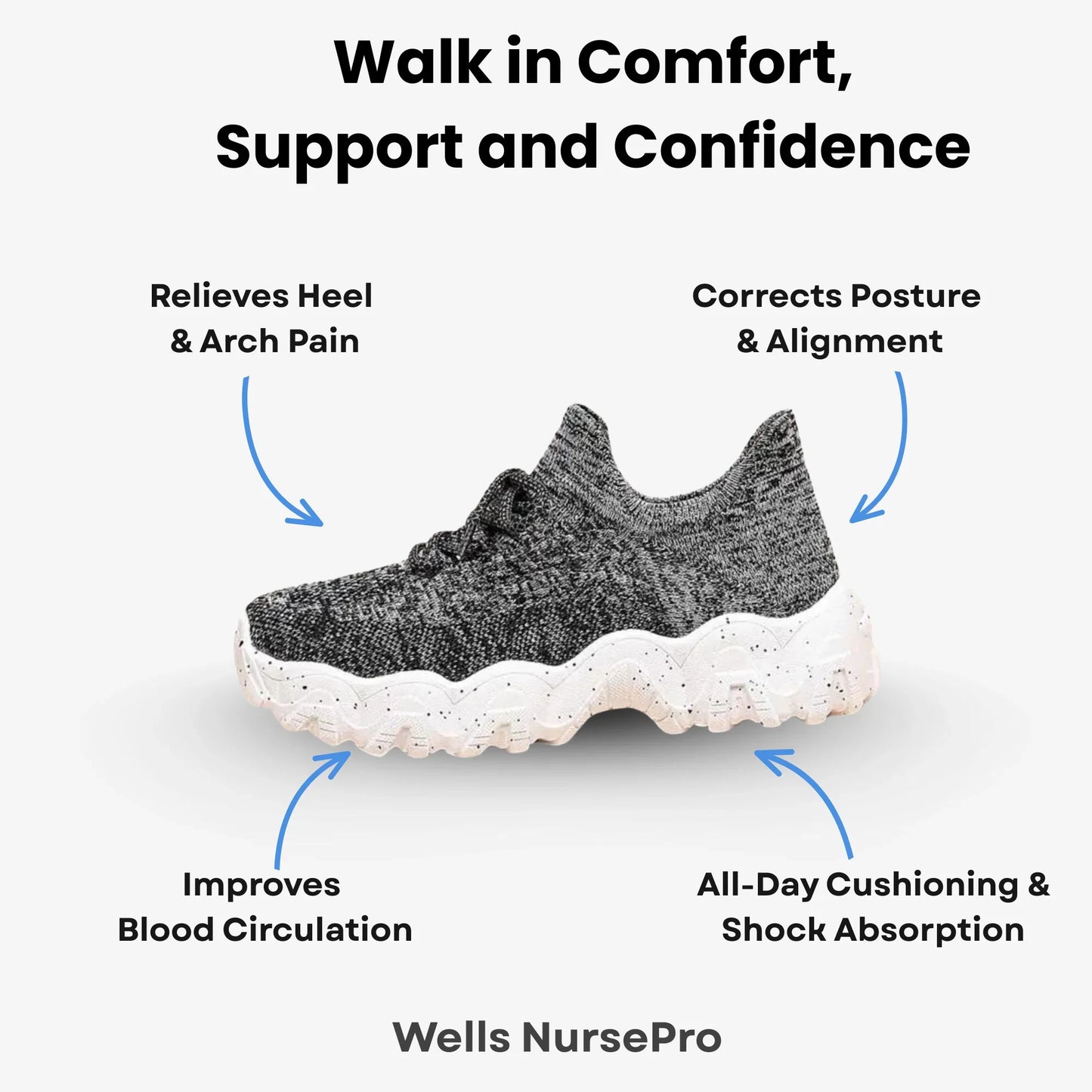 Brave Shoes™ –  Orthopedic Unisex Support Walking Shoes