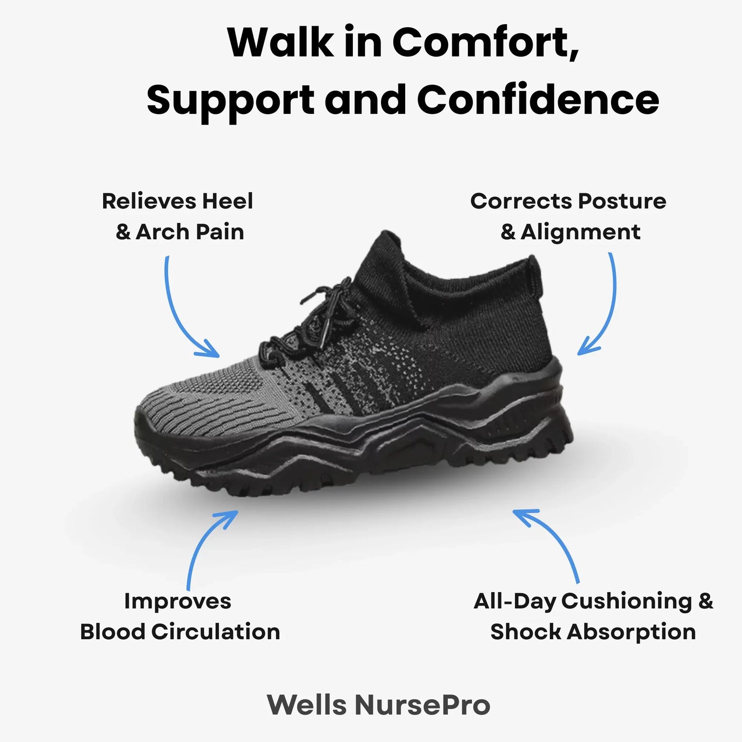 Brave Shoes™ –  Orthopedic Unisex Support Walking Shoes