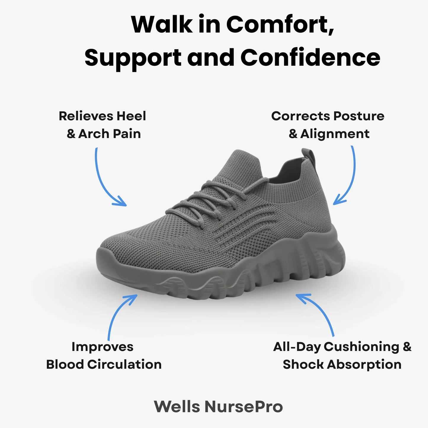 Brave Shoes™ –  Orthopedic Unisex Support Walking Shoes