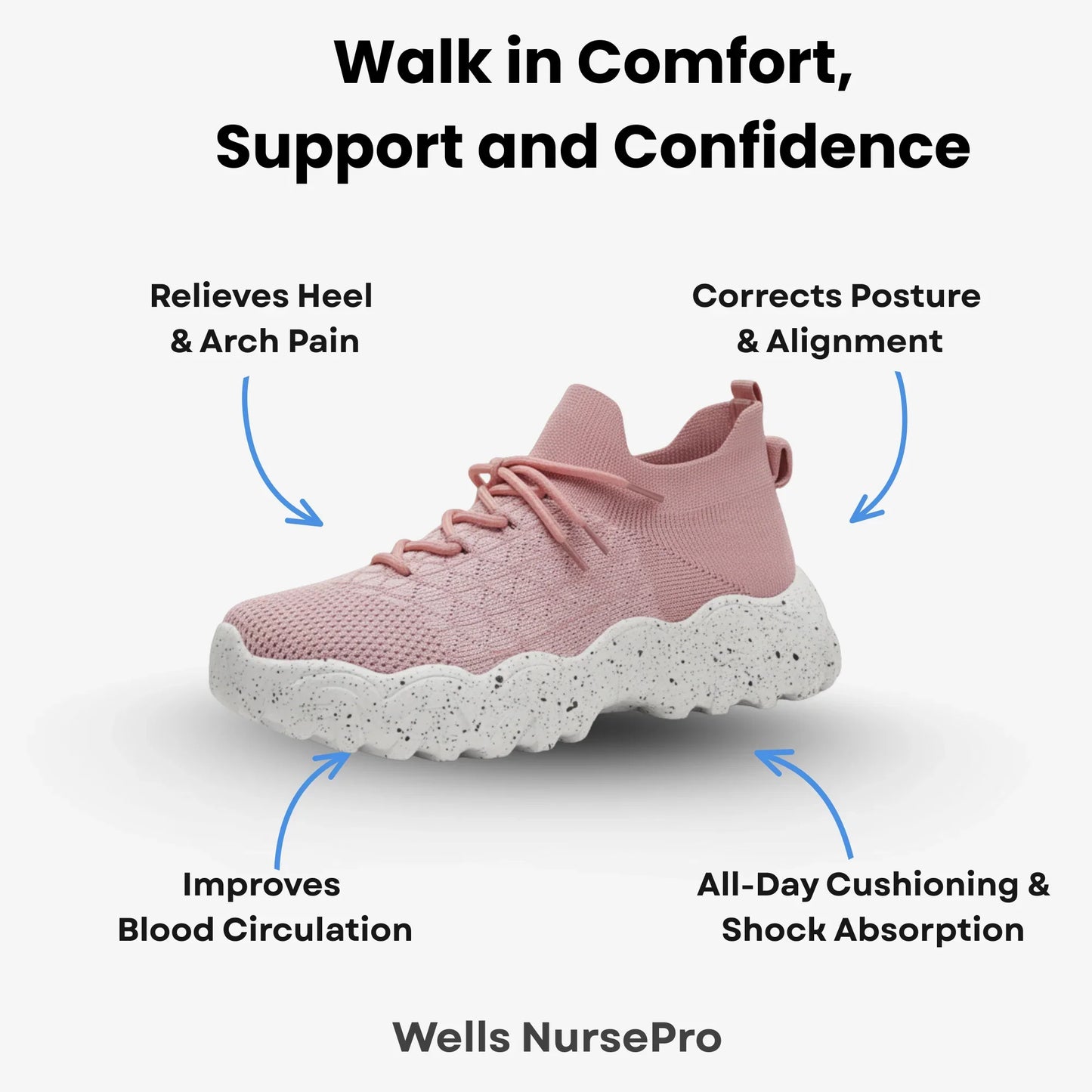 Brave Shoes™ –  Orthopedic Unisex Support Walking Shoes