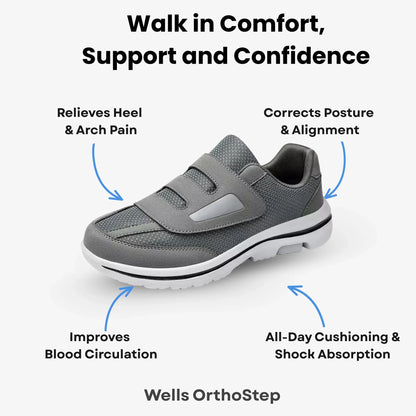 Wells OrthoStep  – Wide Toe Orthopedic Walking Shoes For Women