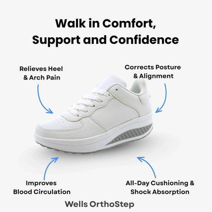 Wells OrthoStep - Breathable Comfort Mid-Top Shoes For Women