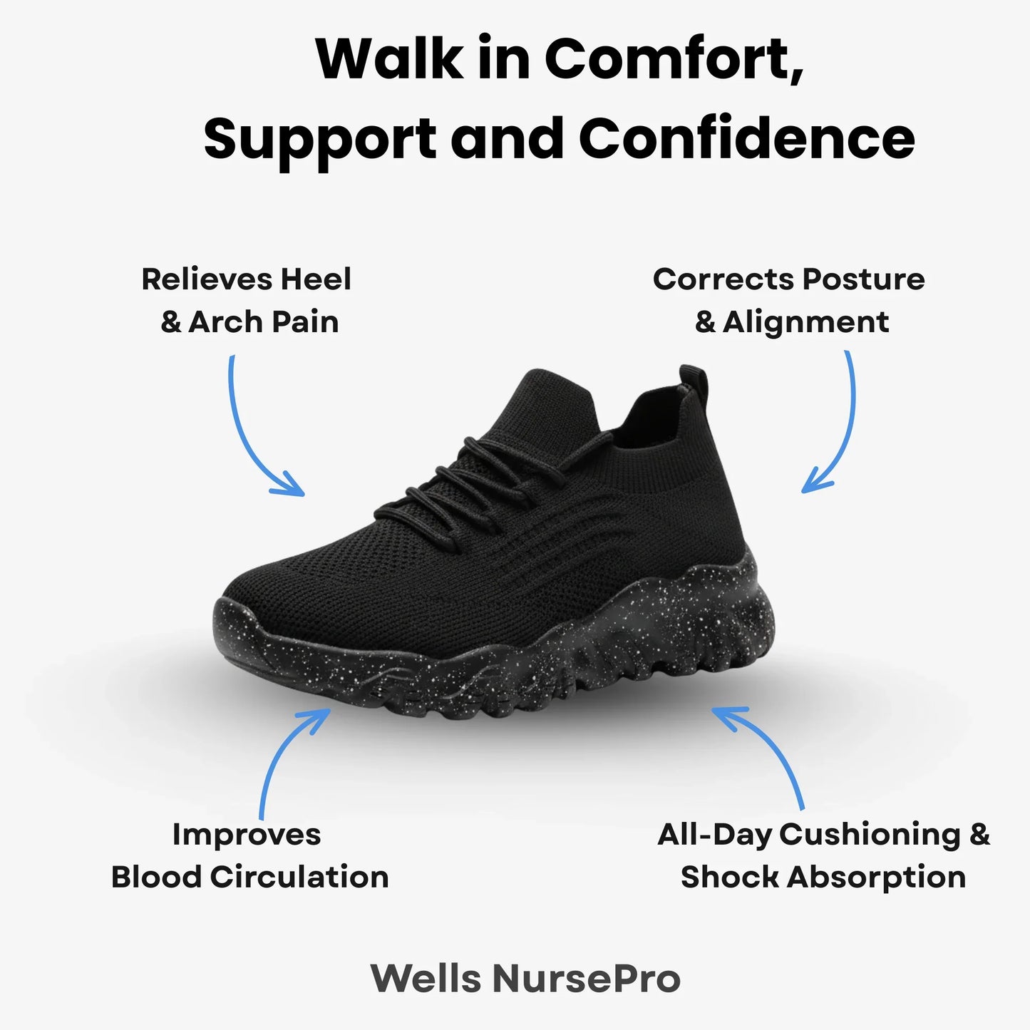 Brave Shoes™ – Orthopedic Unisex Support Walking Shoes