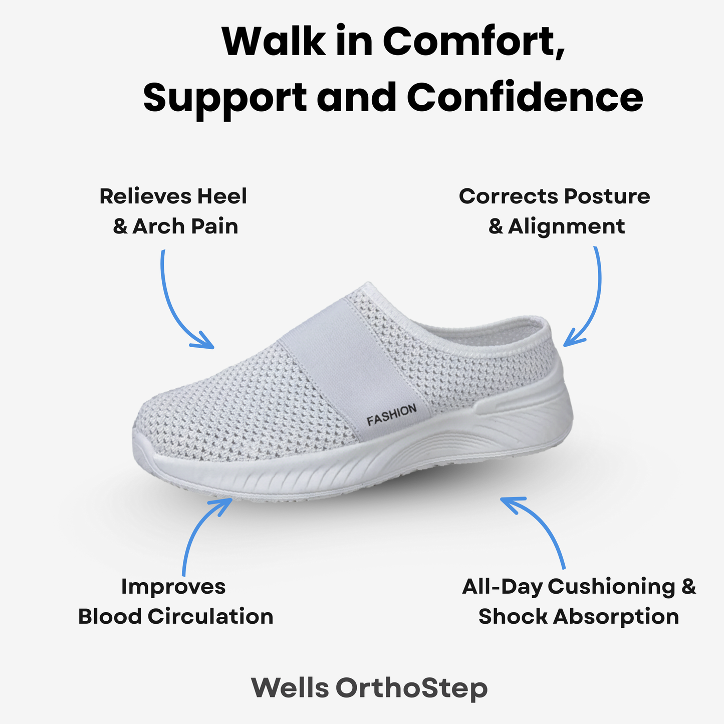 Wells OrthoStep - Lightweight Comfort Slip-On Shoes For Women