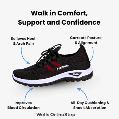 Wells OrthoStep - Breathable Lightweight Walking Shoes For Women