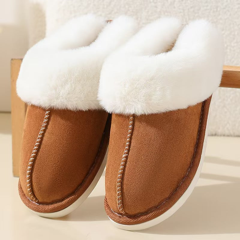 Brave Shoes™- Cotton Slippers w Fur Thicken Plush Winter