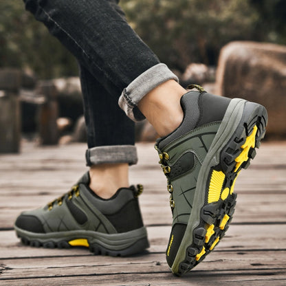 (💥NOW ON: 53% OFF Independence Day Sale!🔥) Latest Men's Genuine Leather Non-Slip Waterproof Outdoor Hiking Shoes