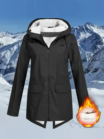 Women Outdoor Windbreaker Warm Jacket