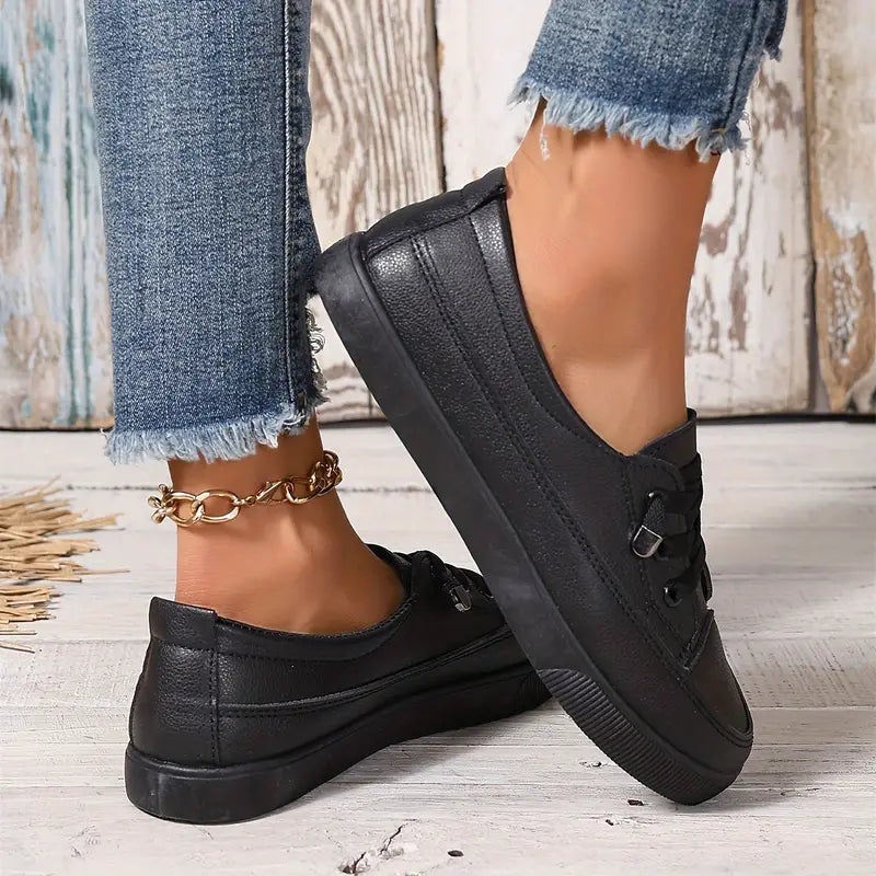 WOMEN'S CASUAL LOW-TOP FLAT SKATE SHOES