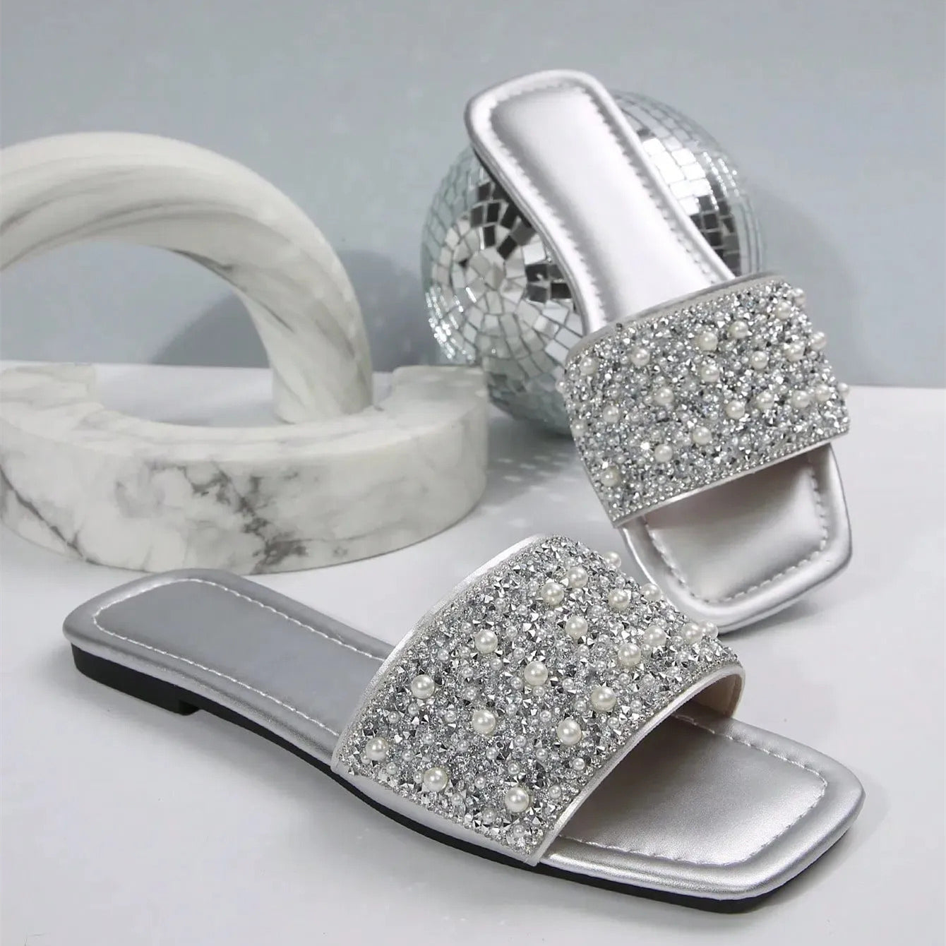 Non-Slip Crystal Sandal