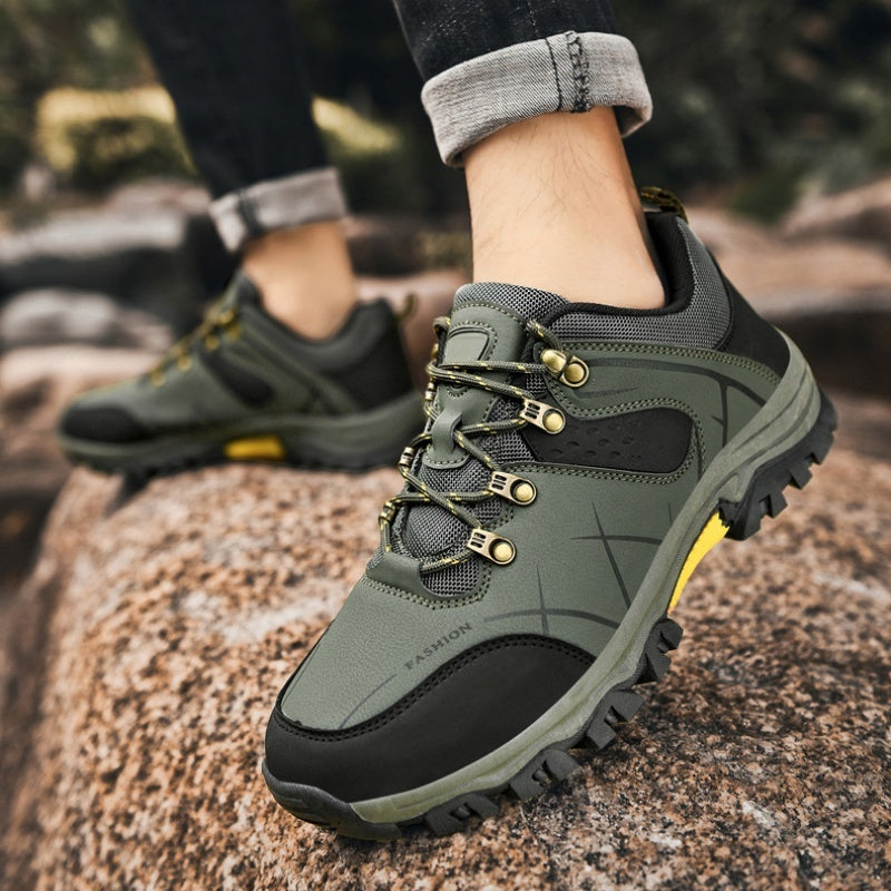 (💥NOW ON: 53% OFF Independence Day Sale!🔥) Latest Men's Genuine Leather Non-Slip Waterproof Outdoor Hiking Shoes