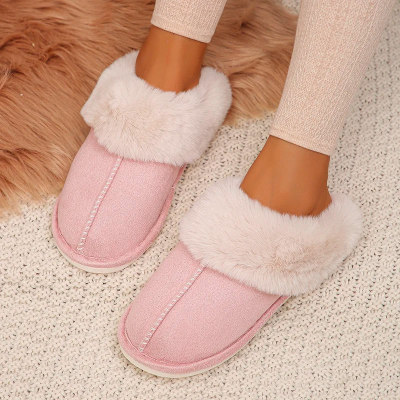 Brave Shoes™- Cotton Slippers w Fur Thicken Plush Winter