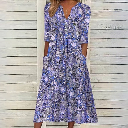 JANA - SUMMER FLOWER DRESS