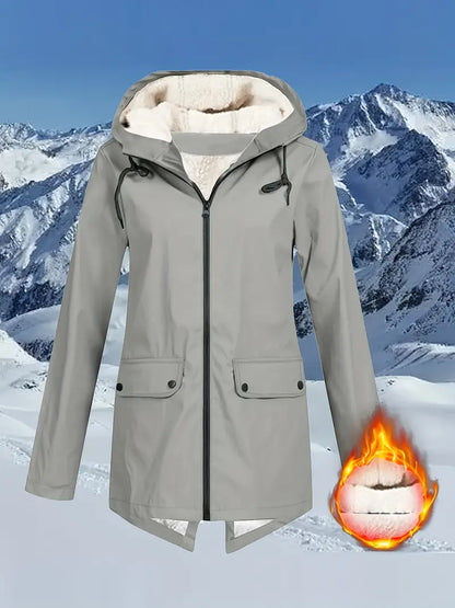 Women Outdoor Windbreaker Warm Jacket