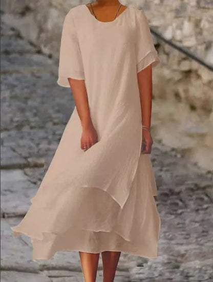 Isilde – Elegant long cotton dress
