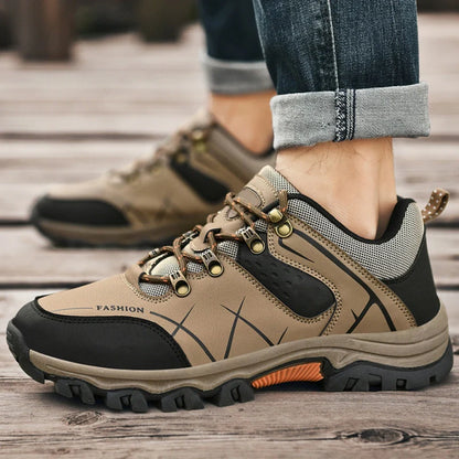 (💥NOW ON: 53% OFF Independence Day Sale!🔥) Latest Men's Genuine Leather Non-Slip Waterproof Outdoor Hiking Shoes