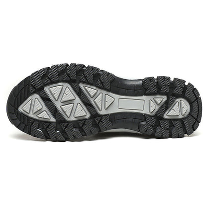 Men's Genuine Leather Breathable Lightweight Arch Support Hiking Orthopedic Shoes