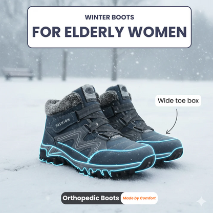 Brave Shoes™-Snowy Villia Leather Ankle Boots (1+1 FREE)