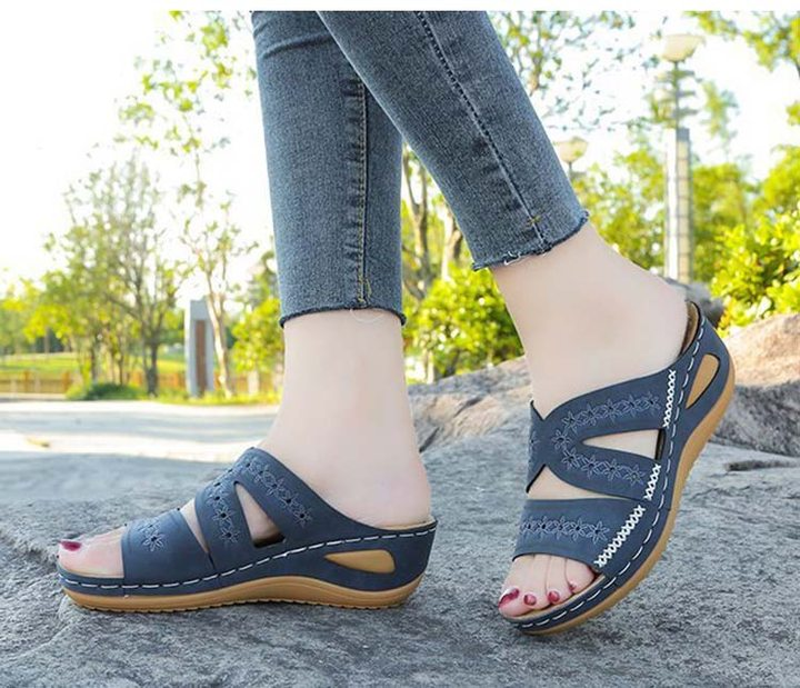 Premium Orthopedic Thick Platform Large Size Slipper Sandals-buy 2 free shipping