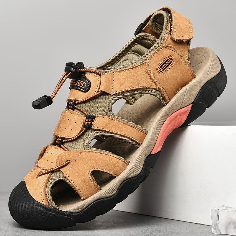 Brave Shoes™  Men's Sandals Arch Support Casual Genuine Leather Summer Outdoor Beach Fisherman Sandals for Men