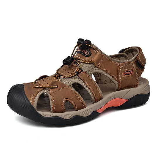 Brave Shoes™  Men's Sandals Arch Support Casual Genuine Leather Summer Outdoor Beach Fisherman Sandals for Men