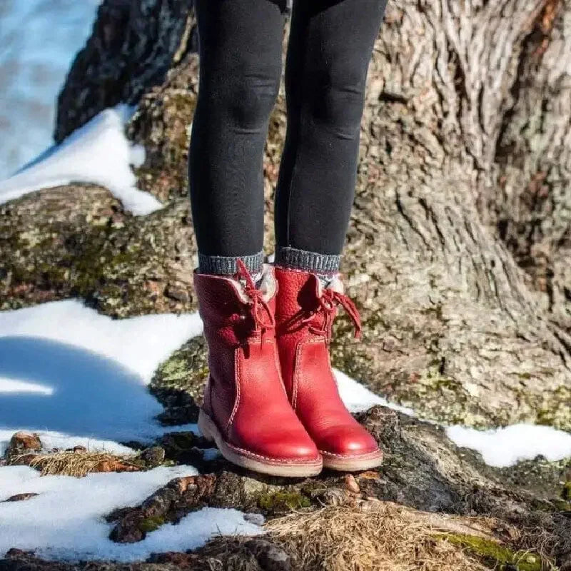 Waterproof Pain Relief Crafting Leather Boots