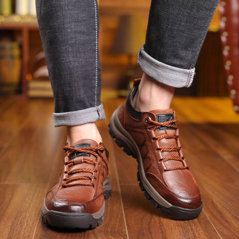 Men's Comfortable Waterproof Orthopedic Walking Shoes Hiking Shoes