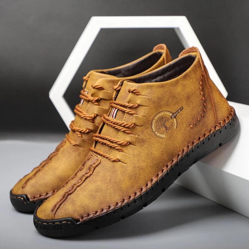 Men Trend Wear-resistant Leather Shoes