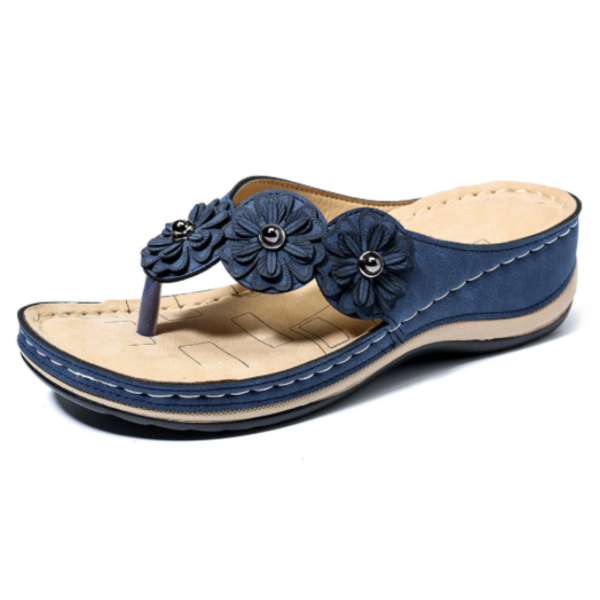 Flower Clip Toe Beach Sandals