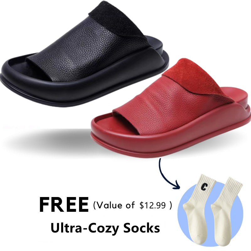 Diabetic's Ortho leather slippers bundle