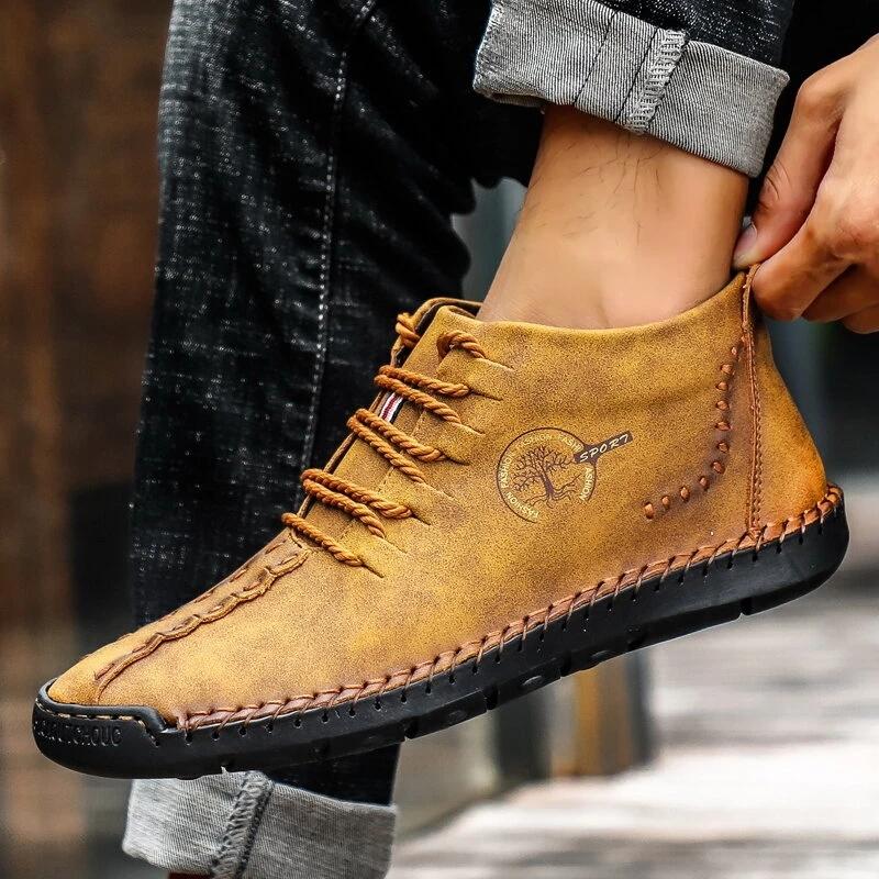 Men Trend Wear-resistant Leather Shoes