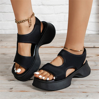 New Casual Women Wedges Platform Shoes