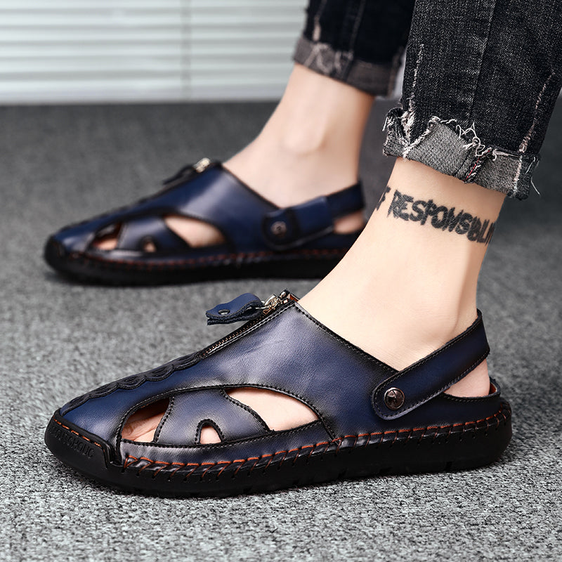 Brave Shoes™  Men'S Sandals Outdoor Leather Closed Toe Beach Shoes