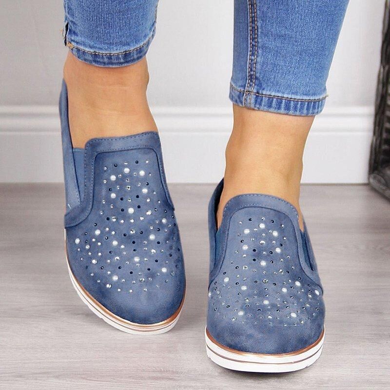 Women's Shining Casual Slip-on Shoes