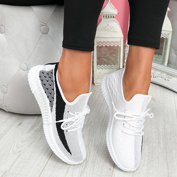 Susiecloths Breathable Lightweight Lace-Up Sneakers