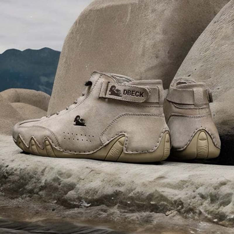 Handmade Suede Velcro Boots