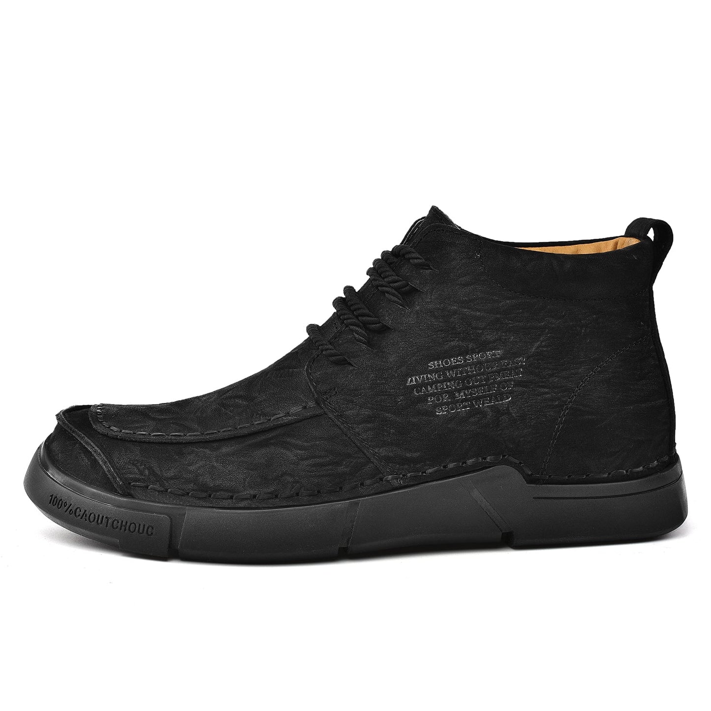 Brave Shoes™ -Winter men's casual leather shoes with leather soft soles and high top leather shoes