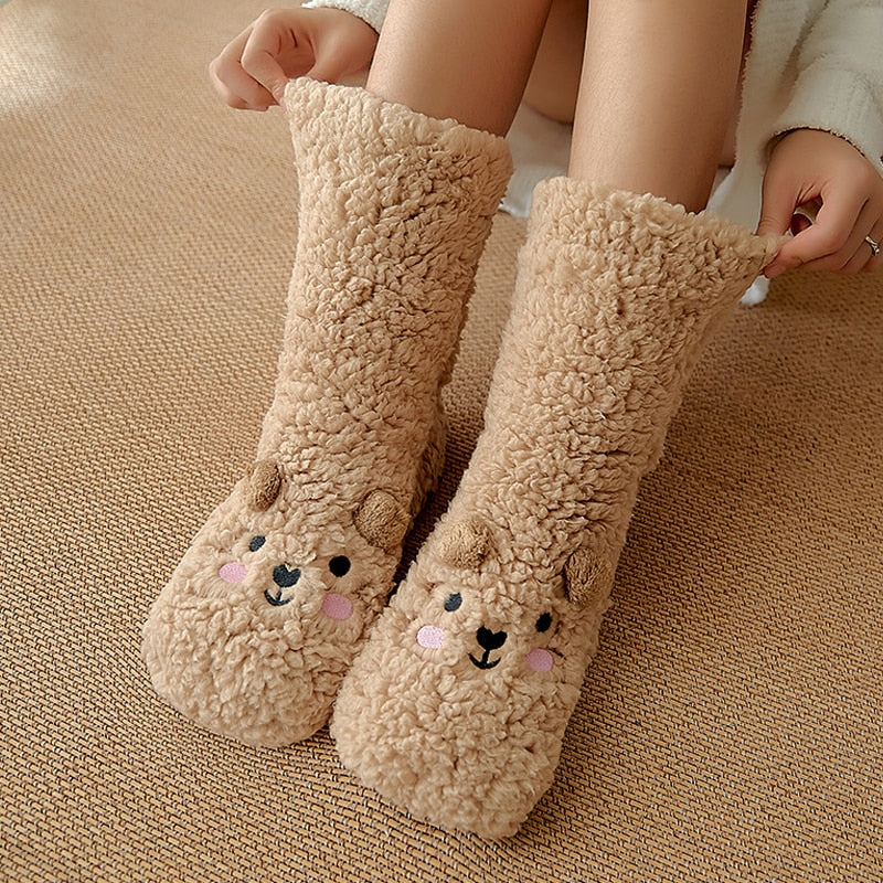 Kawaii Bear Home Floor Room Socks