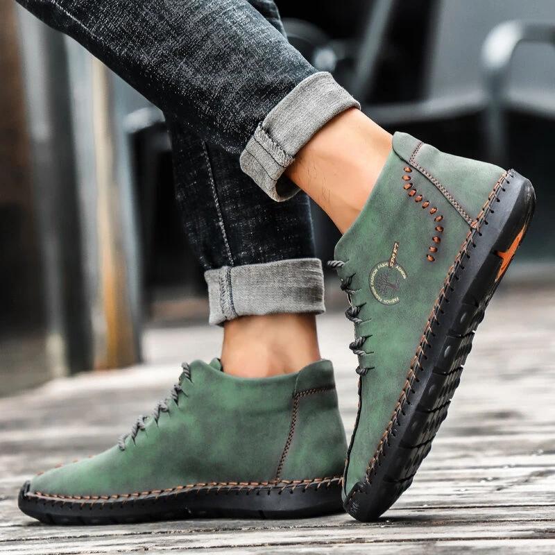 Men Trend Wear-resistant Leather Shoes