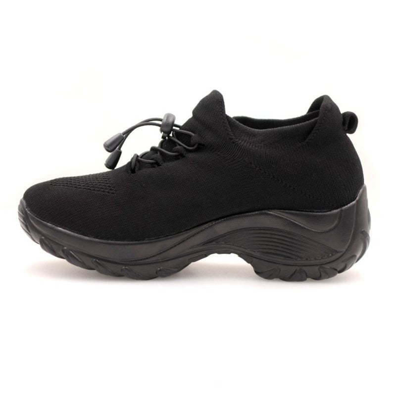 Ortho Stretch Cushion Shoes- Midnight Black