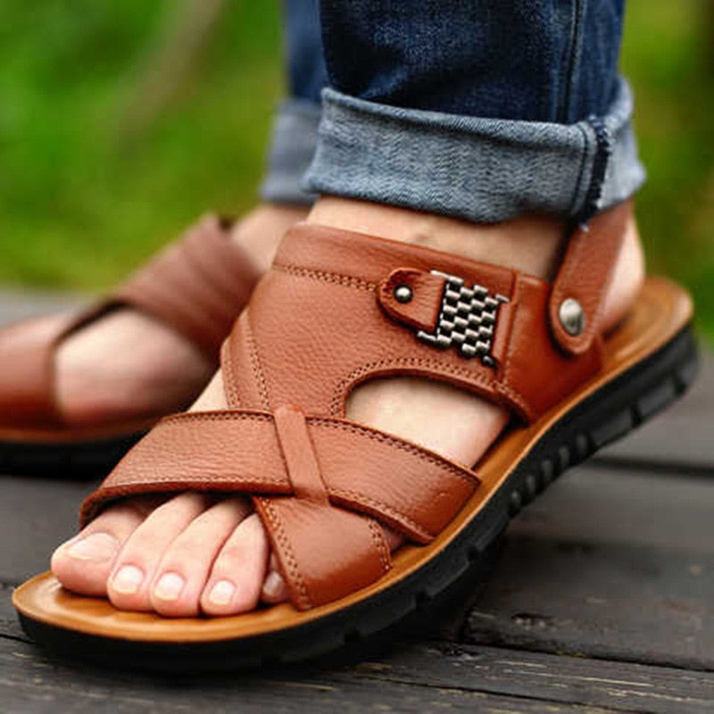 Falk Leather Roman Sandals