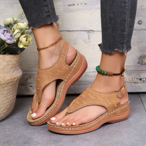 Low-Wedge Orthopedic Sandals Casual Flat Flip Flops Anti-Slip for Women - TheGivenGet